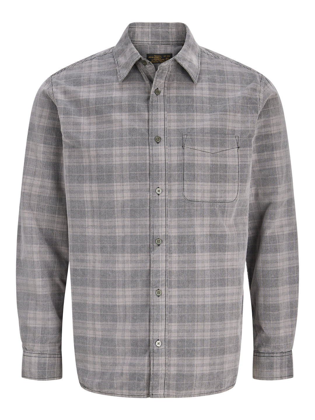 JPRBLURAY CORDUROY L/S SHIRT, Black/Check 178012001 Bild 1