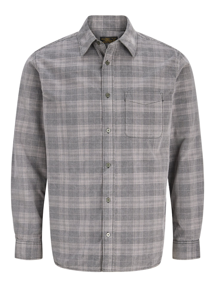 JPRBLURAY CORDUROY L/S SHIRT, Black/Check 178012001 Bild 1