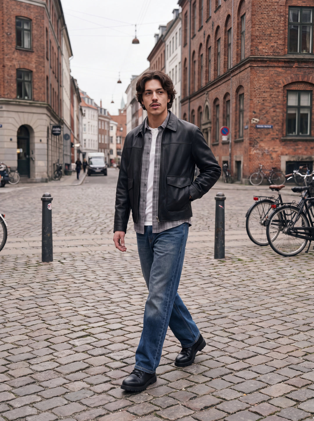 JPRBLURAY CORDUROY L/S SHIRT, Black/Check 178012001 Bild 3