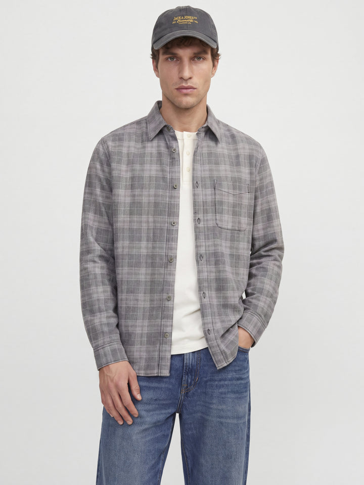 JPRBLURAY CORDUROY L/S SHIRT, Black/Check 178012001 Bild 4