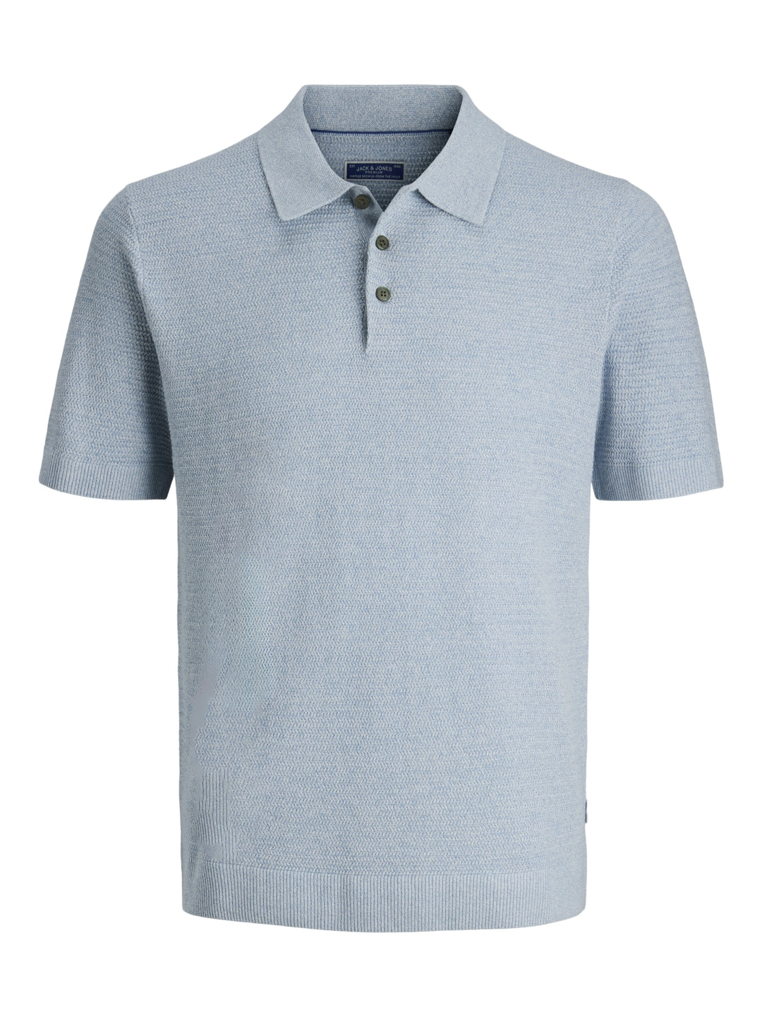 JPRBLURILEY KNIT POLO SS SN, Ashley Blue/twist 175719001 Bild 1