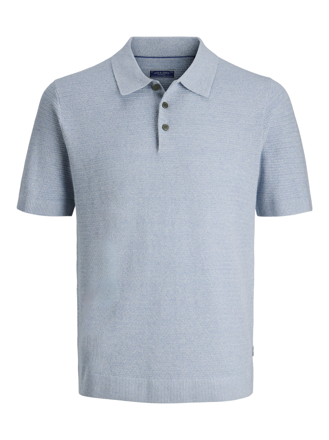 JPRBLURILEY KNIT POLO SS SN, Ashley Blue/twist 175719001 Bild 1