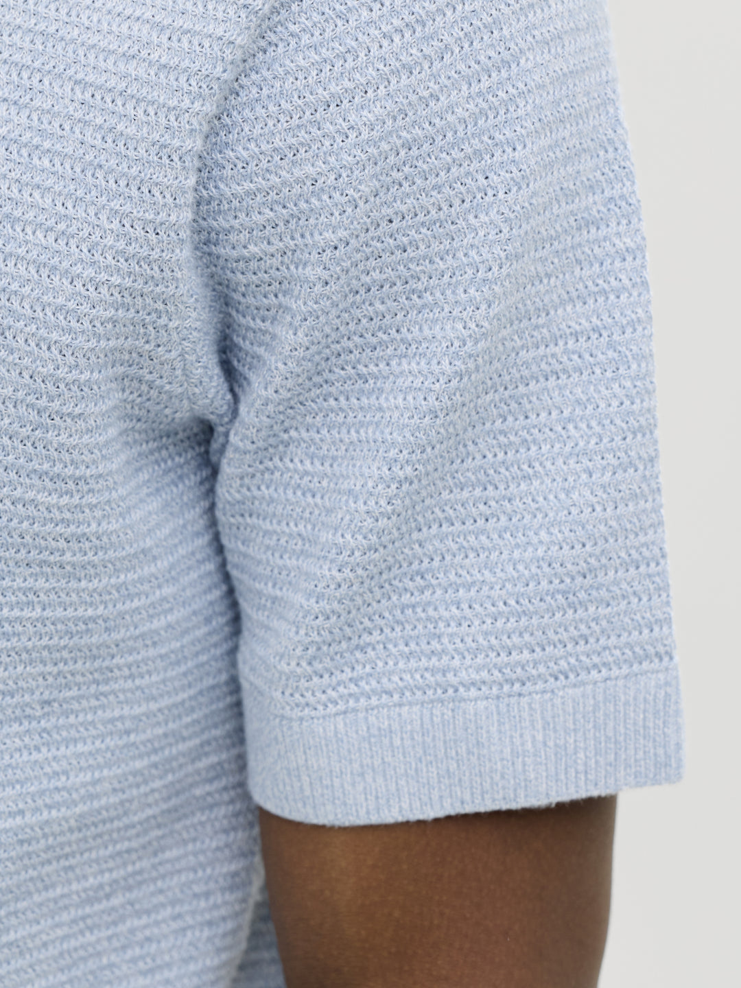 JPRBLURILEY KNIT POLO SS SN, Ashley Blue/twist 175719001 Bild 6