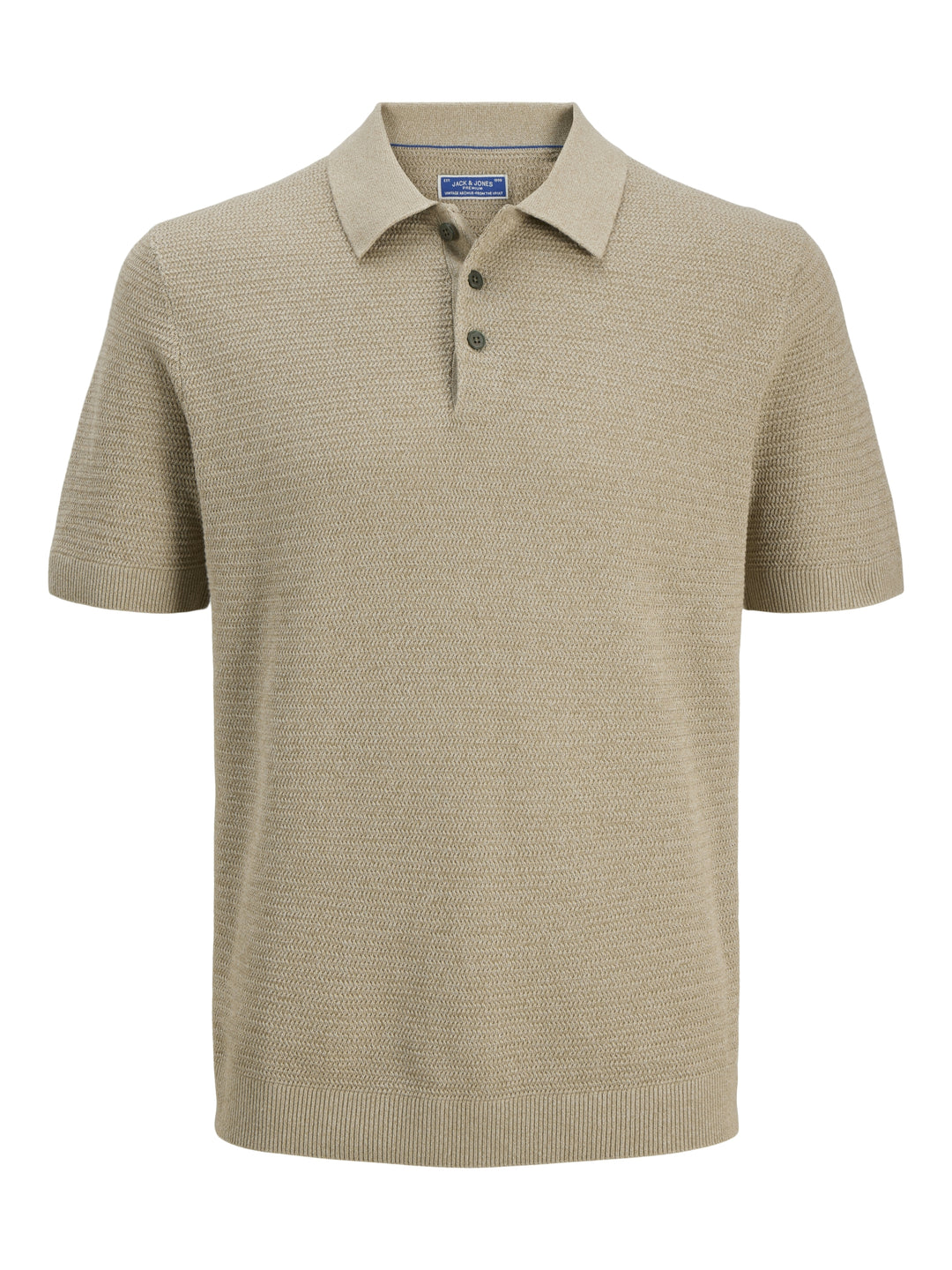 JPRBLURILEY KNIT POLO SS SN, Lemon Pepper/twist 305707001 Bild 1