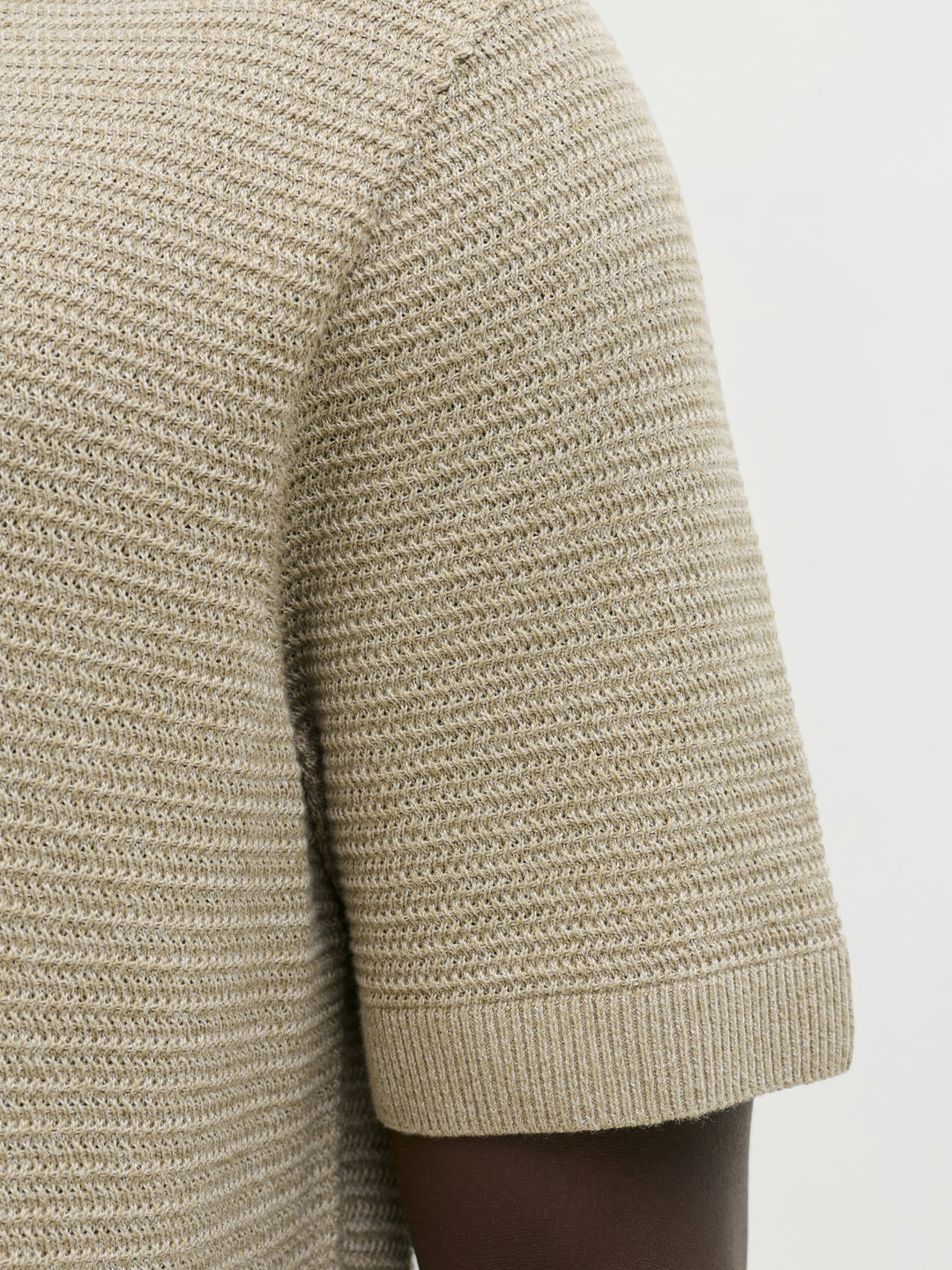 JPRBLURILEY KNIT POLO SS SN, Lemon Pepper/twist 305707001 Bild 6