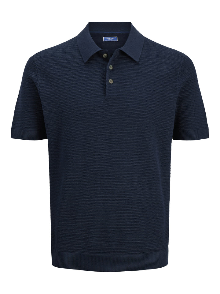 JPRBLURILEY KNIT POLO SS SN, Sky Captain 175917 Bild 1