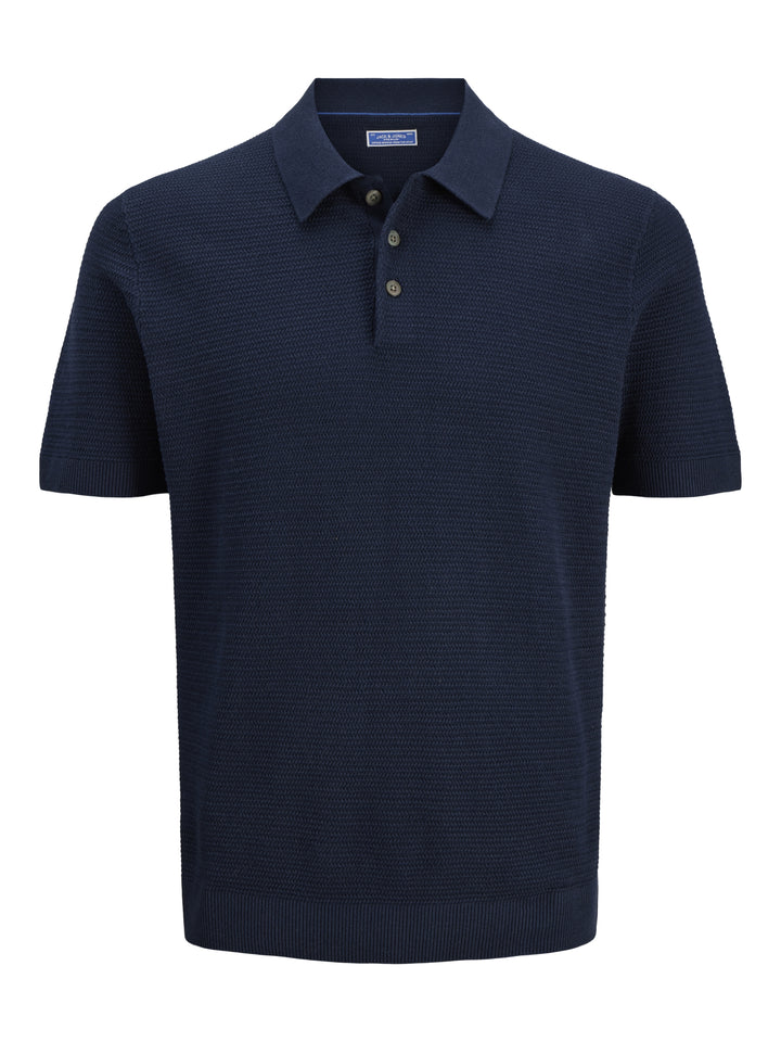 JPRBLURILEY KNIT POLO SS SN, Sky Captain 175917 Bild 1