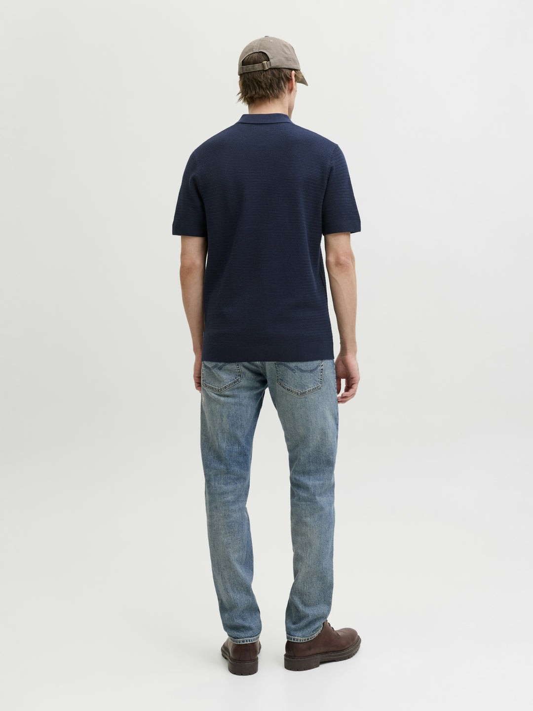 JPRBLURILEY KNIT POLO SS SN, Sky Captain 175917 Bild 3
