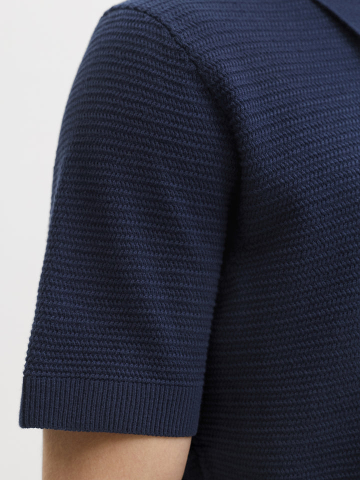 JPRBLURILEY KNIT POLO SS SN, Sky Captain 175917 Bild 3