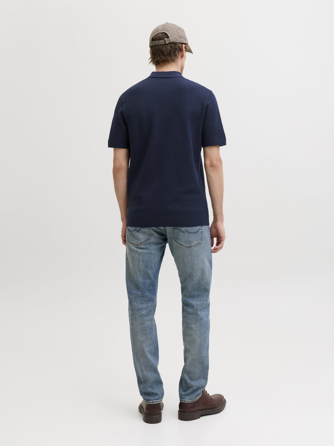 JPRBLURILEY KNIT POLO SS SN, Sky Captain 175917 Bild 4