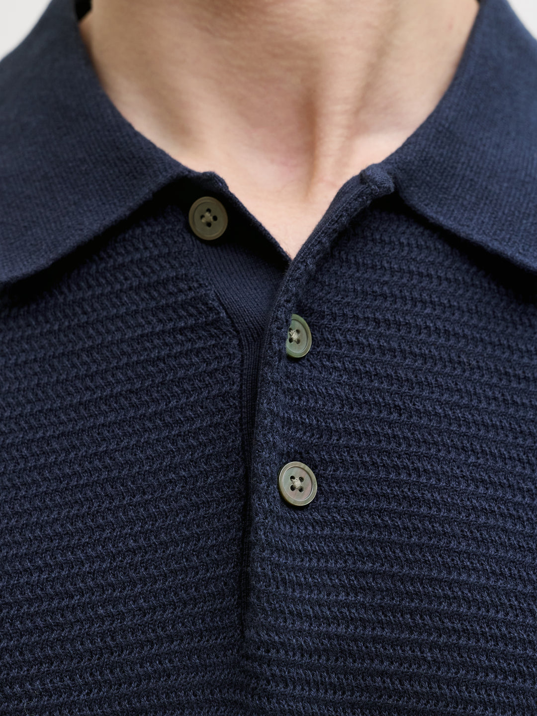 JPRBLURILEY KNIT POLO SS SN, Sky Captain 175917 Bild 5
