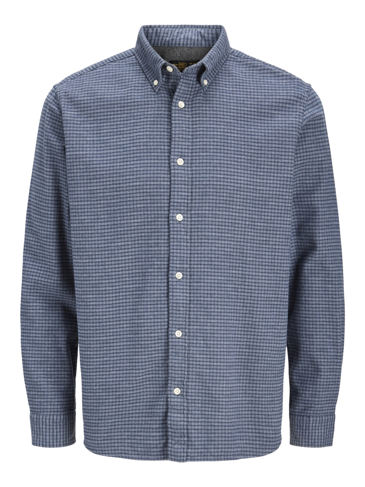 JPRBLUSTANLEY FLANNEL L/S SHIRT BF, Estate Blue 175820 Bild 1