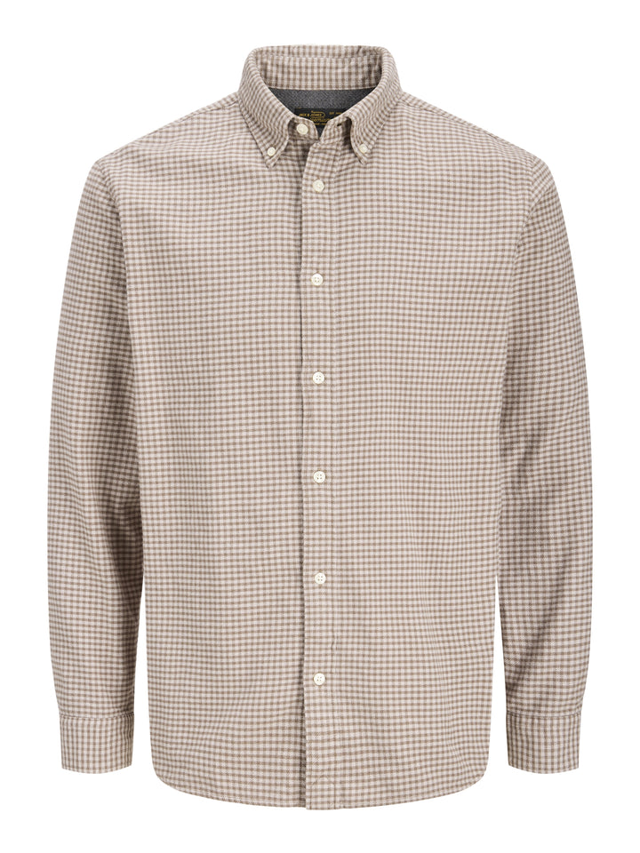 JPRBLUSTANLEY FLANNEL L/S SHIRT BF, Dove 176561 Bild 1
