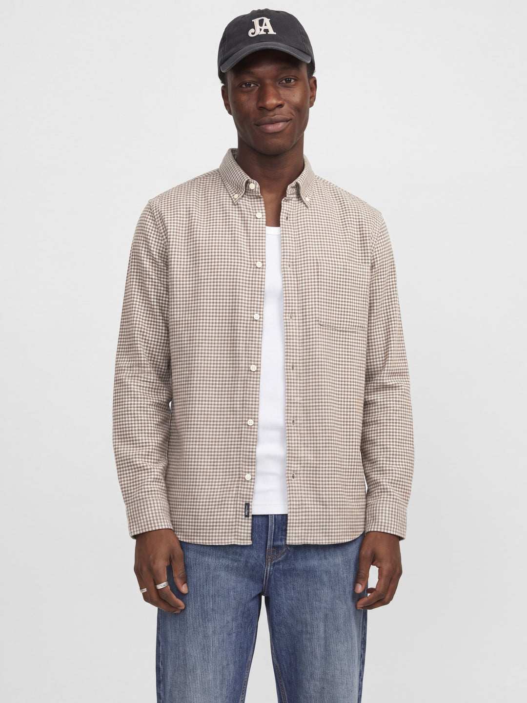 JPRBLUSTANLEY FLANNEL L/S SHIRT BF, Dove 176561 Bild 7