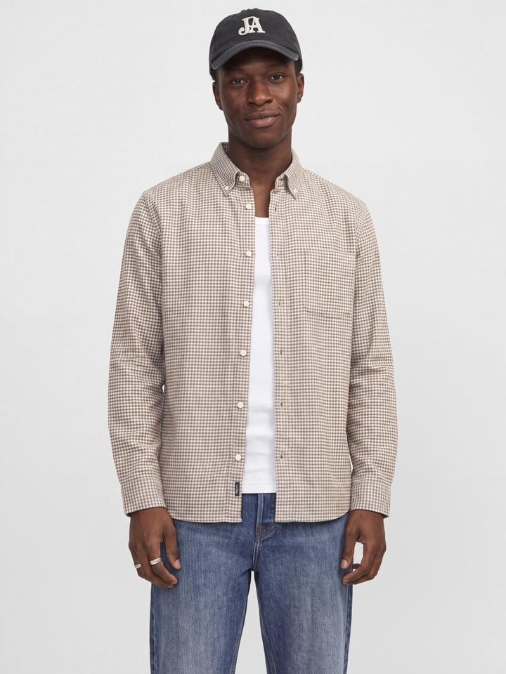 JPRBLUSTANLEY FLANNEL L/S SHIRT BF, Dove 176561 Bild 7