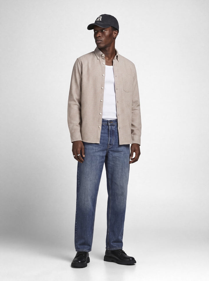 JPRBLUSTANLEY FLANNEL L/S SHIRT BF, Dove 176561 Bild 8