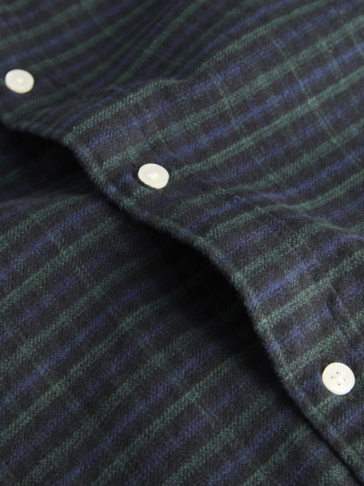JPRBLUSTANLEY FLANNEL L/S SHIRT BF, Scarab 177578 Bild 3