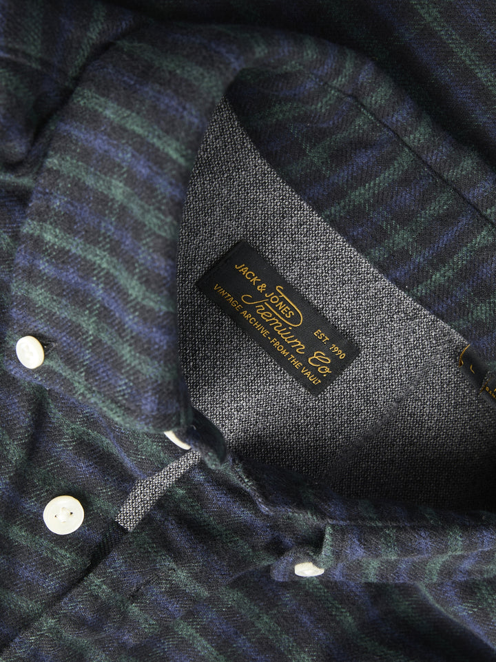 JPRBLUSTANLEY FLANNEL L/S SHIRT BF, Scarab 177578 Bild 4