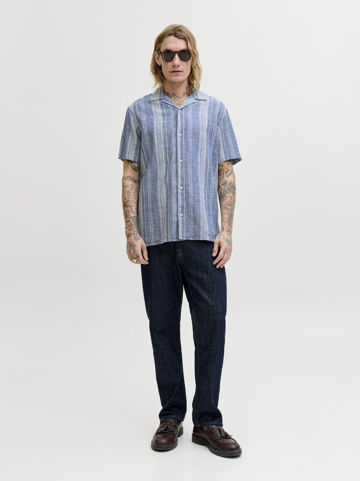 JPRBLUSUMMER LIN. BLEN DOBBY SS SHI, Ashley Blue/REGULAR FIT 175719004 Bild 2
