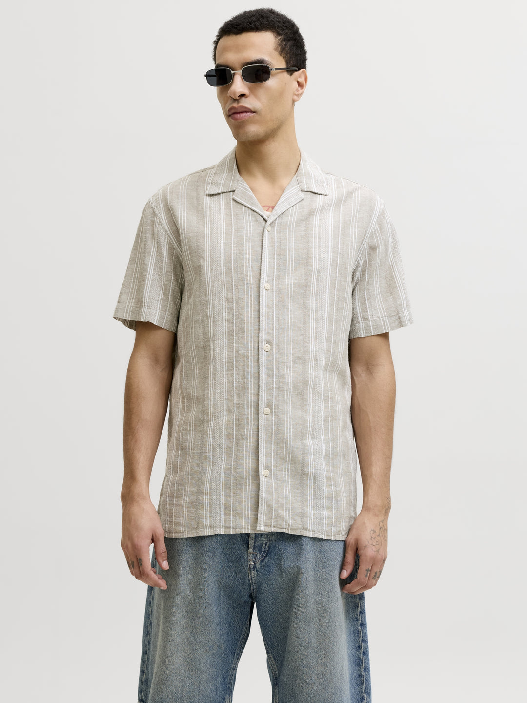 JPRBLUSUMMER LIN. BLEN DOBBY SS SHI, Mermaid/REGULAR FIT 176616004 Bild 5