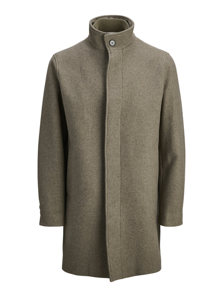 JPRCCKEITH WOOL BLEND STANCOLLAR CO, Greige 176595 Bild 1