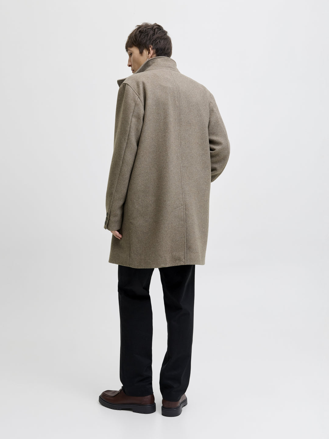 JPRCCKEITH WOOL BLEND STANCOLLAR CO, Greige 176595 Bild 6