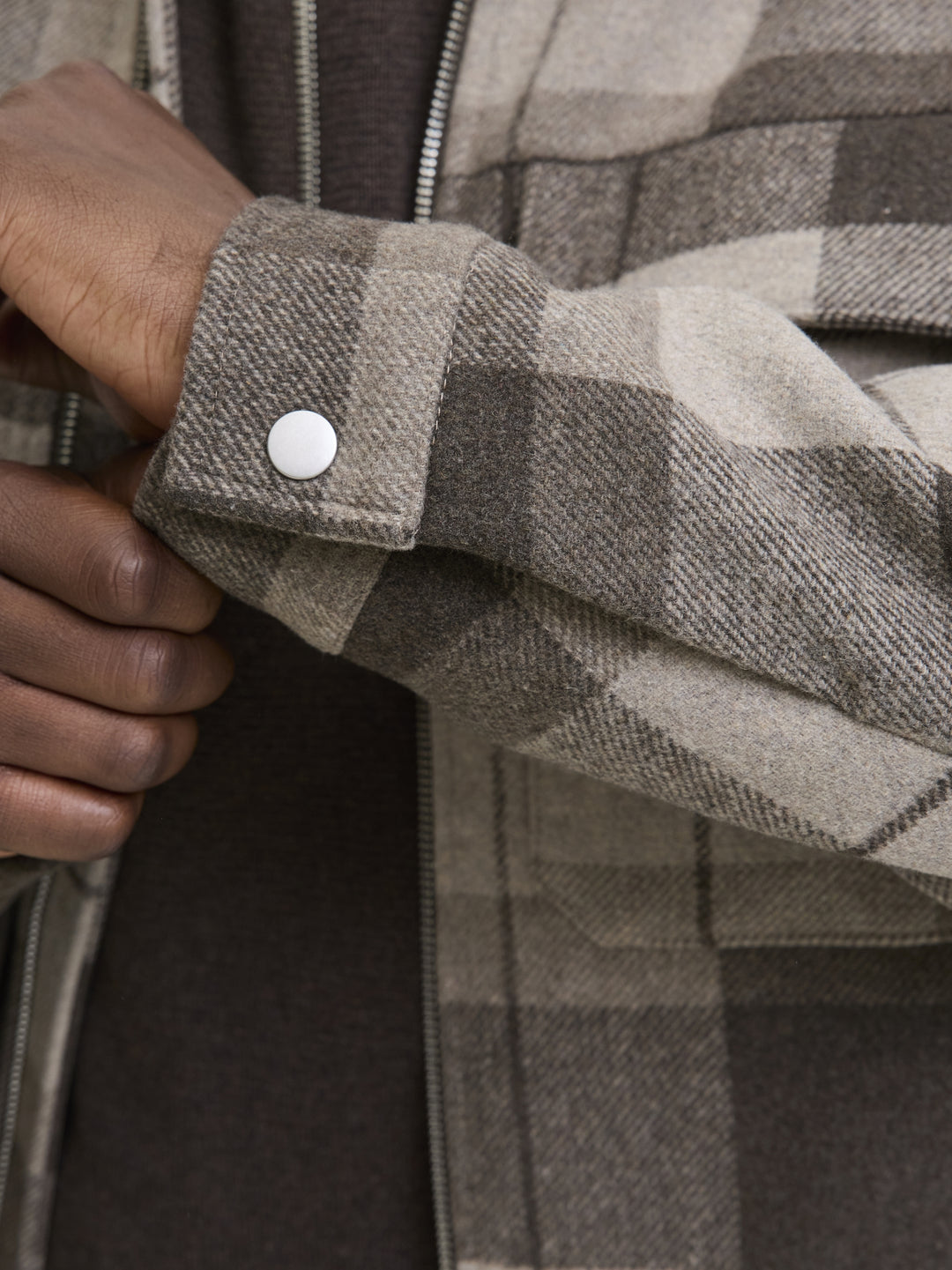 JPRCCRUSSEL WOOL BLEND JACKET SN, Brindle/CHECK 176539001 Bild 6