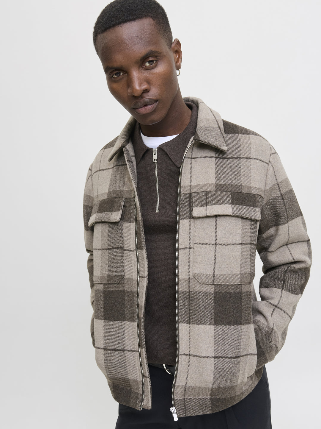 JPRCCRUSSEL WOOL BLEND JACKET SN, Brindle/CHECK 176539001 Bild 7