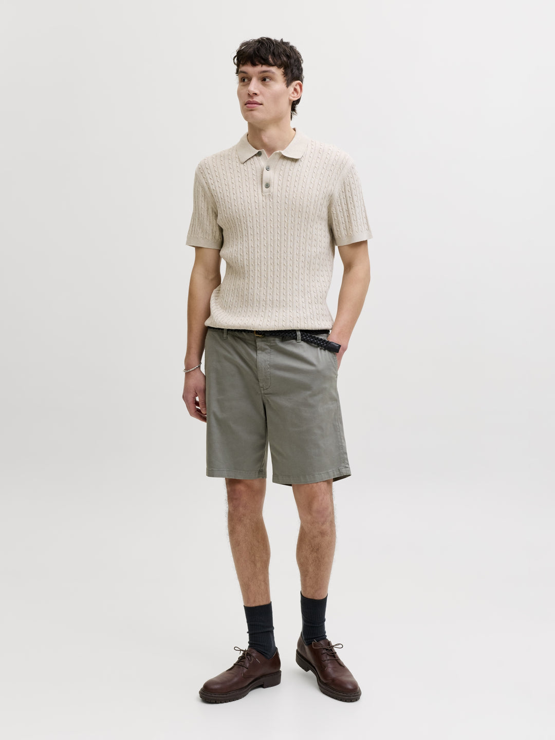 JPSTACE VANCE CHINO SHORTS REG SN, Agave Green 176519 Bild 7