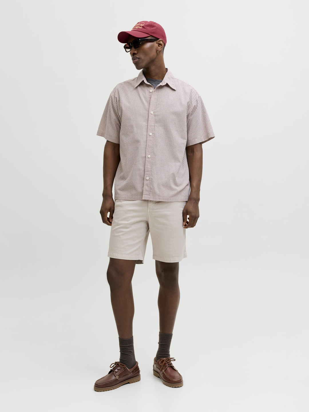JPSTACE VANCE CHINO SHORTS REG SN, Pumice Stone 176659 Bild 4