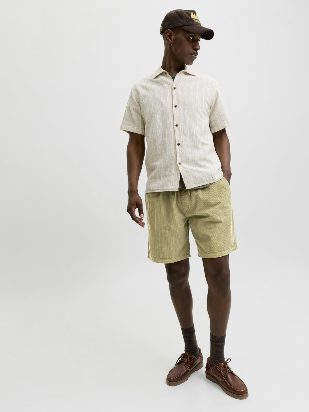 JPSTBILL CORDUROY JOGGER SHORTS REG, Aloe 176101 Bild 8