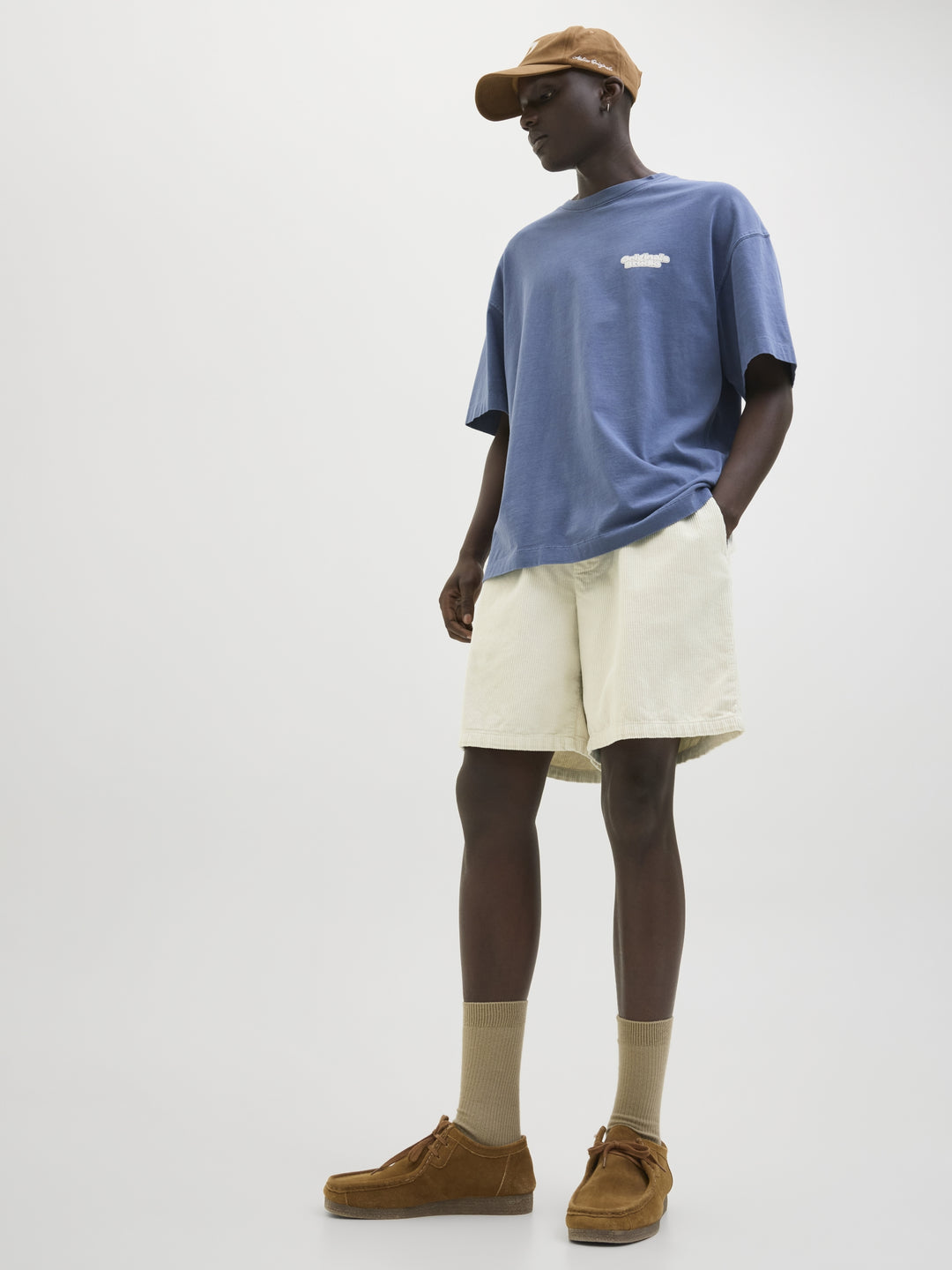 JPSTBILL CORDUROY JOGGER SHORTS REG, Moonbeam 176631 Bild 8