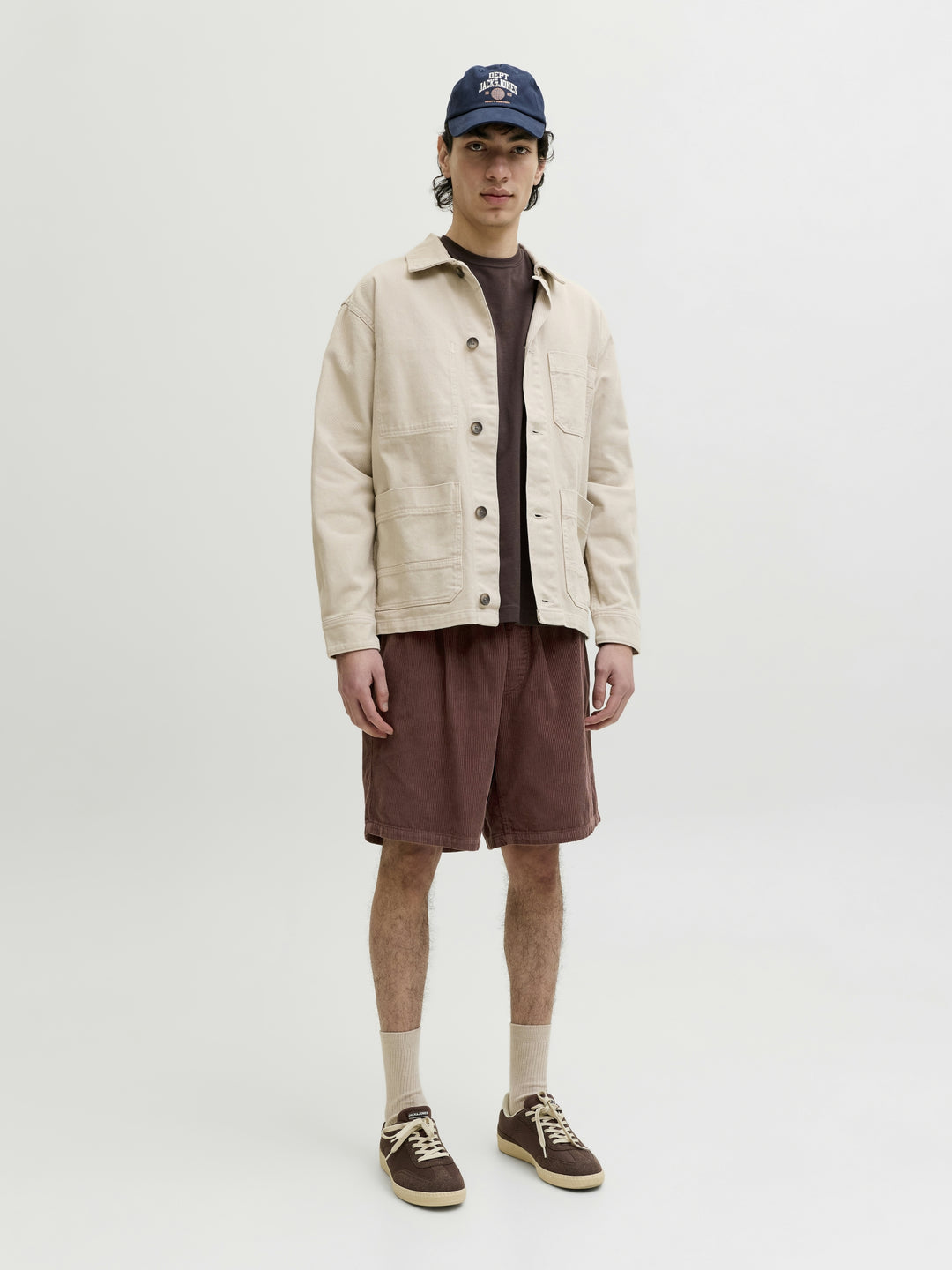 JPSTBILL CORDUROY JOGGER SHORTS REG, Bitter Chocolate 177094 Bild 3