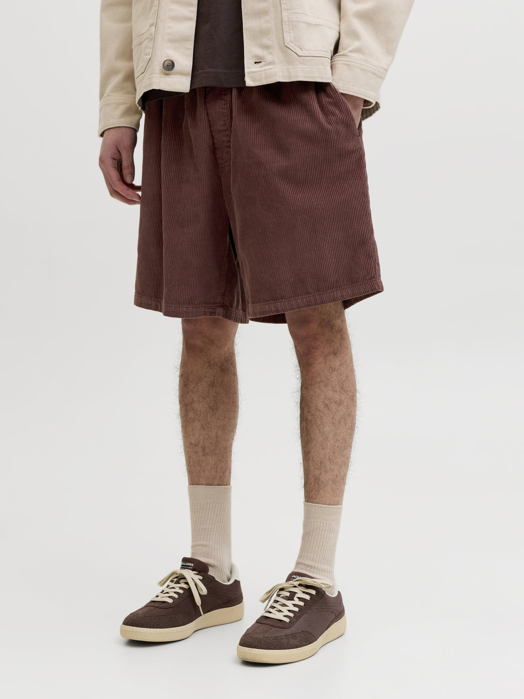 JPSTBILL CORDUROY JOGGER SHORTS REG, Bitter Chocolate 177094 Bild 3