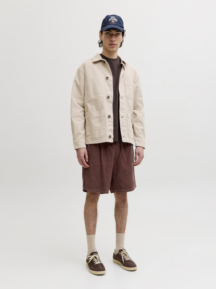 JPSTBILL CORDUROY JOGGER SHORTS REG, Bitter Chocolate 177094 Bild 4
