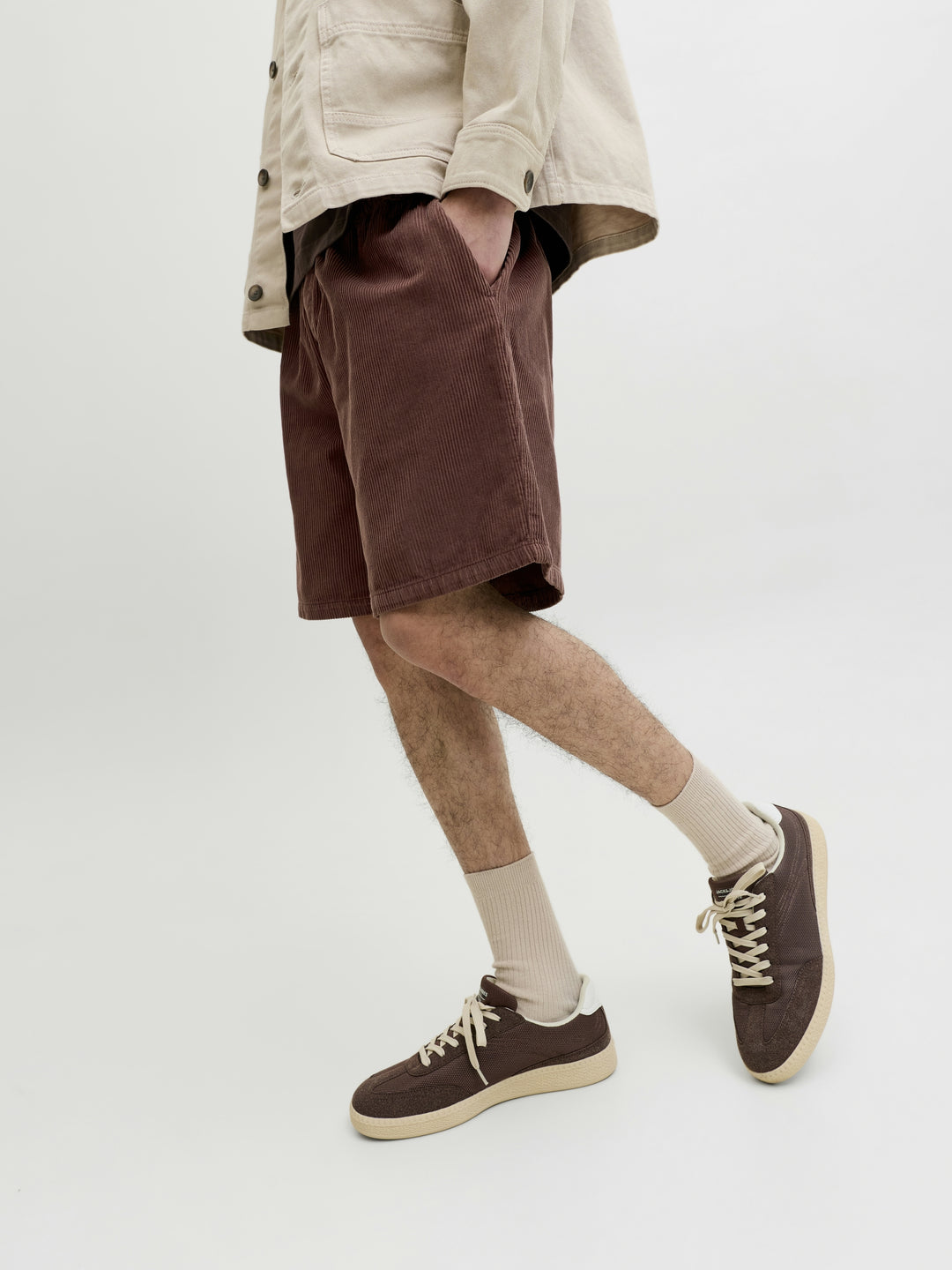 JPSTBILL CORDUROY JOGGER SHORTS REG, Bitter Chocolate 177094 Bild 5