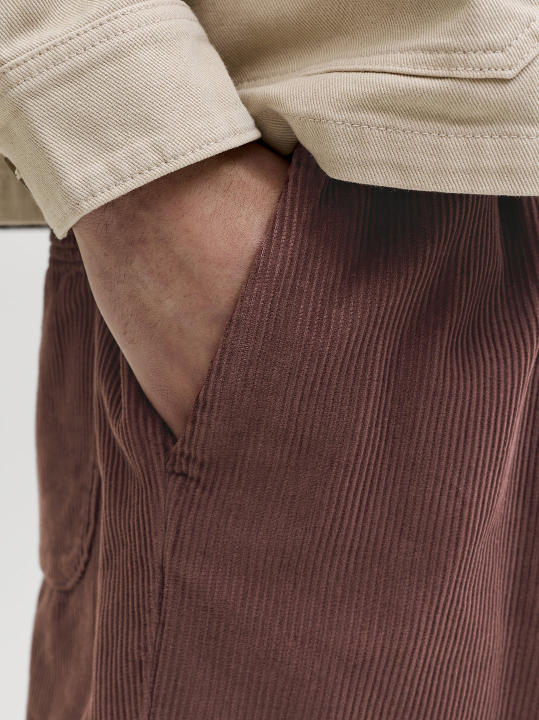 JPSTBILL CORDUROY JOGGER SHORTS REG, Bitter Chocolate 177094 Bild 7