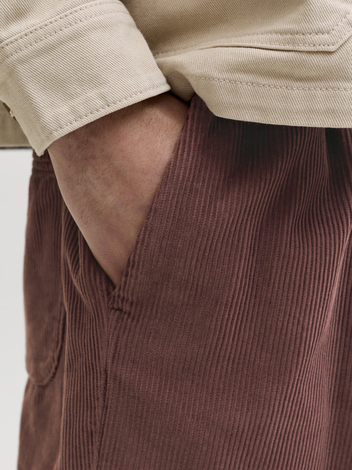 JPSTBILL CORDUROY JOGGER SHORTS REG, Bitter Chocolate 177094 Bild 7