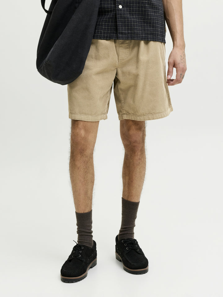 JPSTBILL CORDUROY JOGGER SHORTS REG, Lemon Pepper 305707 Bild 4