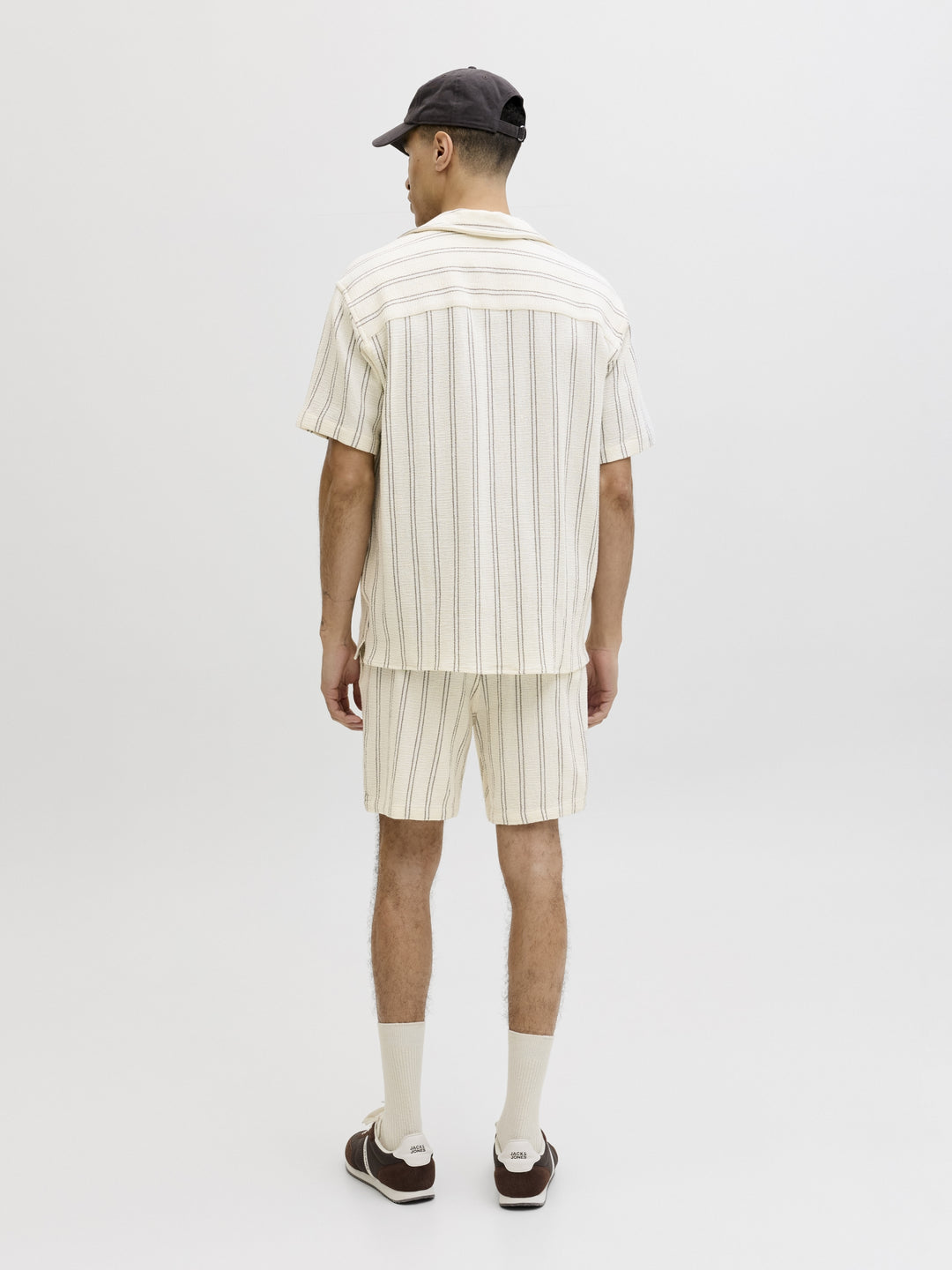 JPSTJAIDEN COBA STRIPE JOG SHORTS R, Antique White/Stripes 177620001 Bild 5