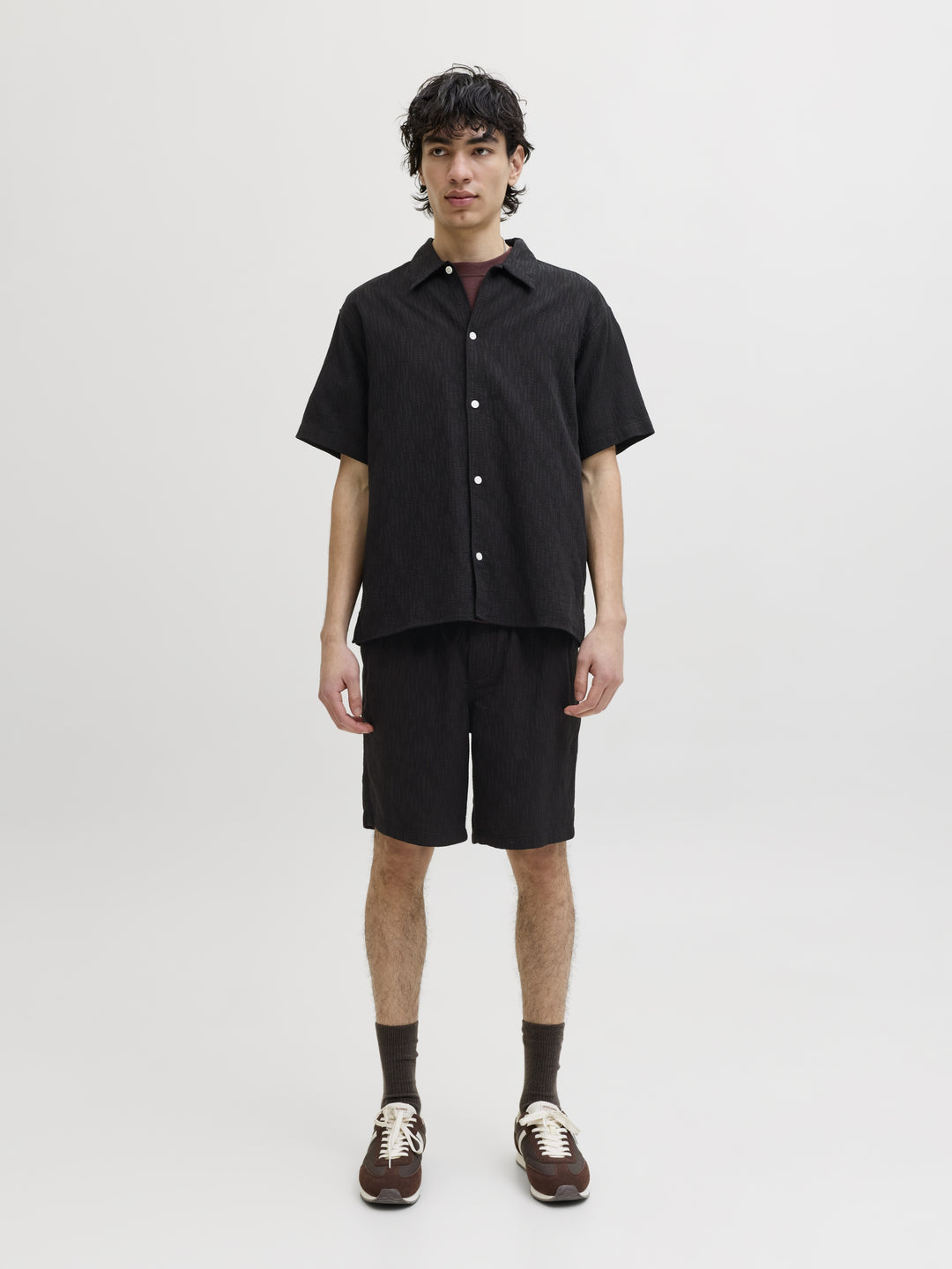 JPSTJAIDEN WAVY JOGGER SHORT REG SN, Black 178012 Bild 6