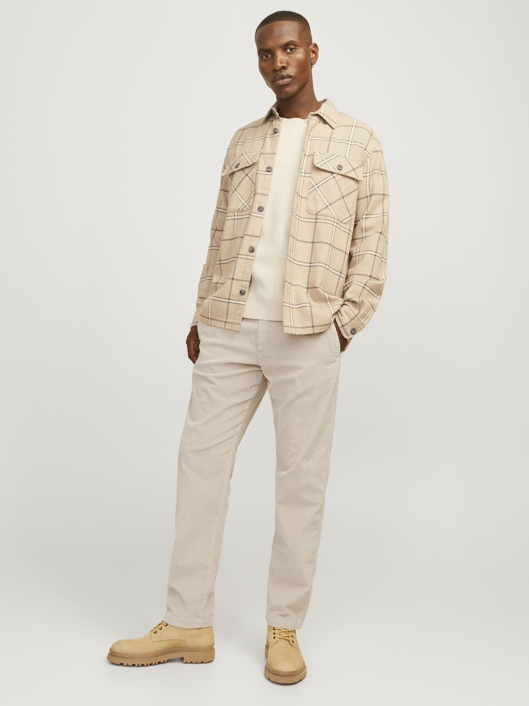 JPSTKANE CORDUROY JOGGER SN, Moonbeam 176631 Bild 8