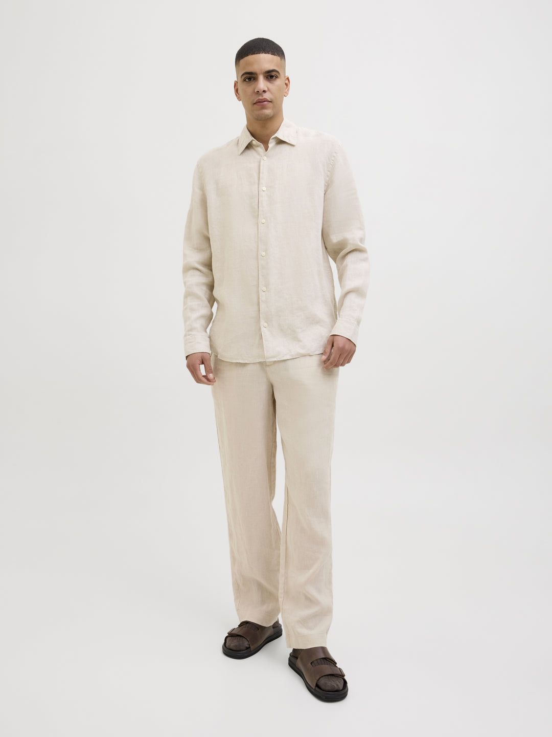 JPSTKARL LAWRENCE LINEN CHINO SN, Silver Lining 176688 Bild 7