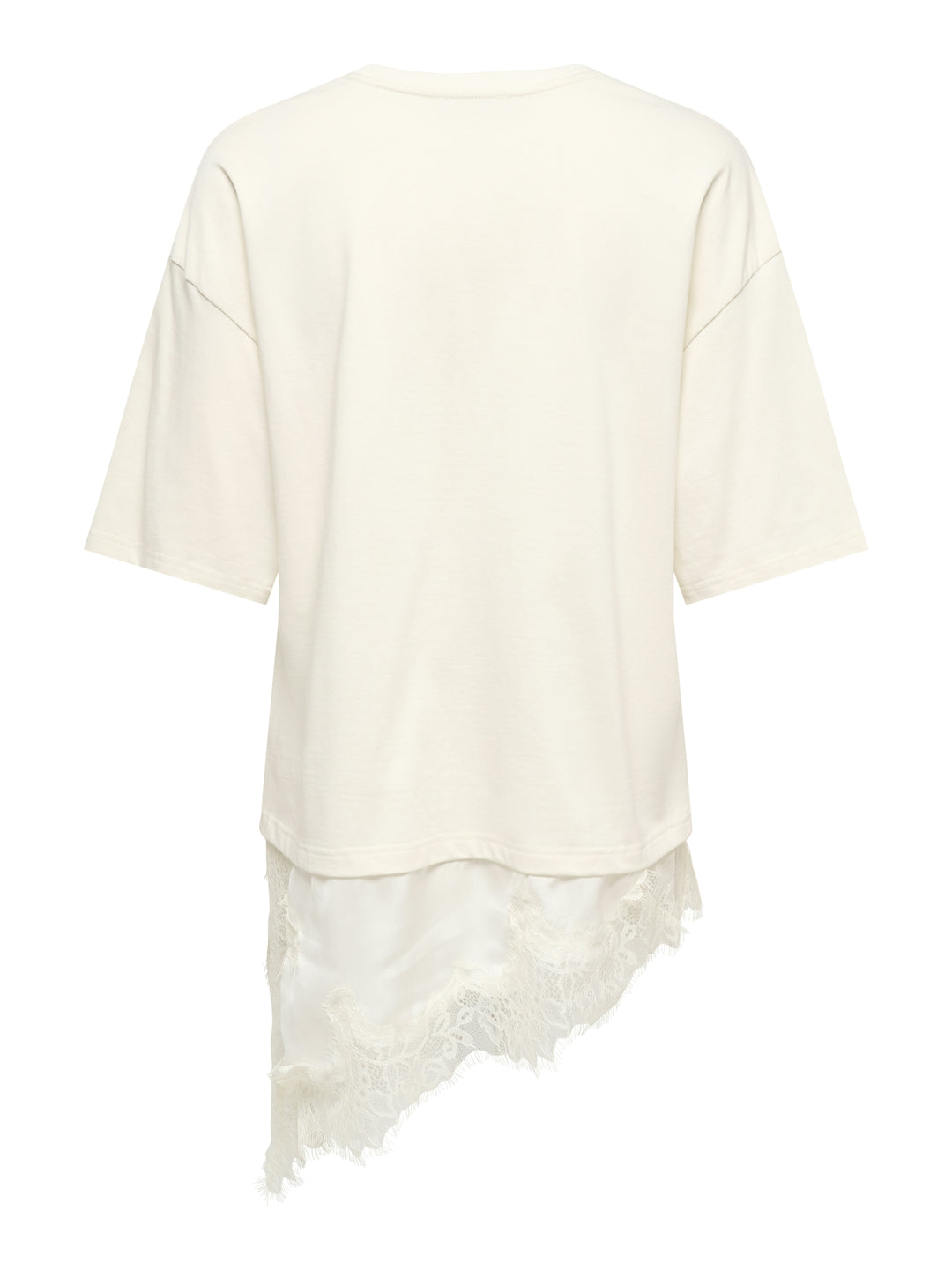 JDYALMA 2/4 LACE DETAIL T-SHIRT JRS, Egret 193778 Bild 2