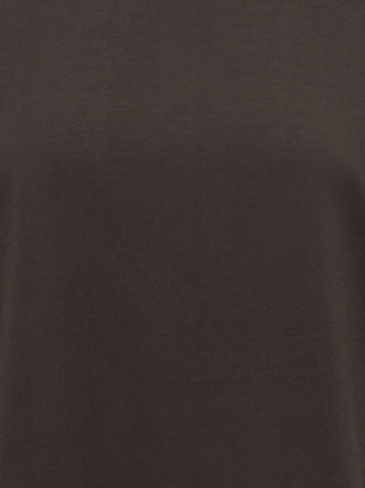 JDYALMA 2/4 LACE DETAIL T-SHIRT JRS, Chocolate Torte 244915 Bild 3