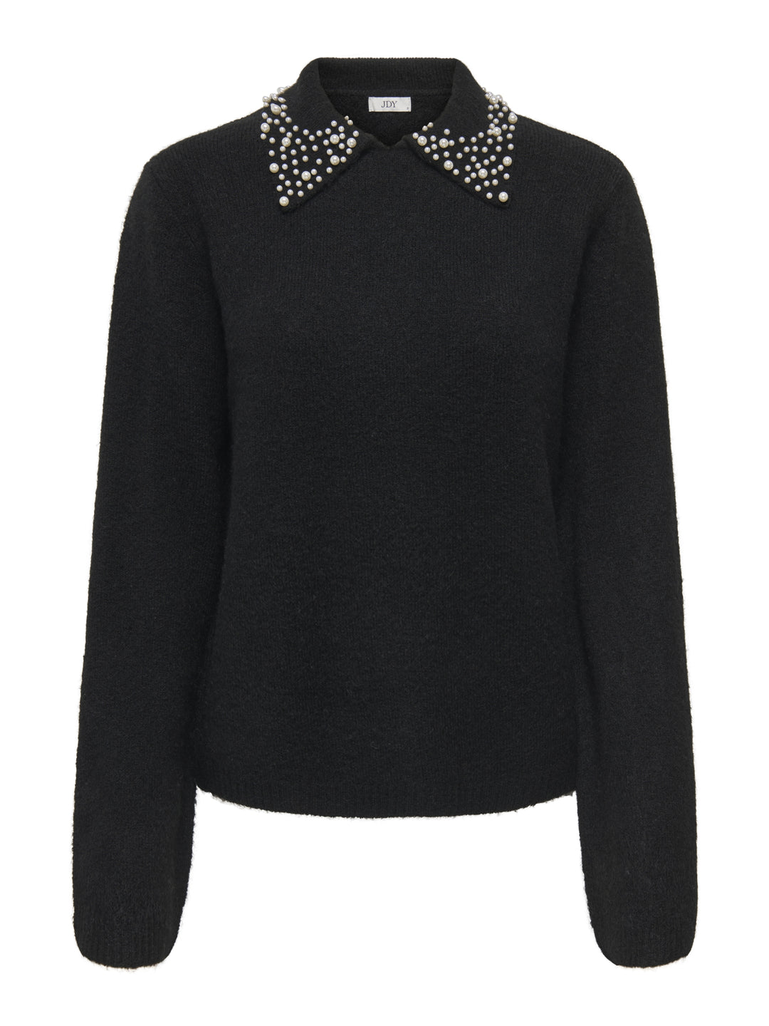 JDYAUBRAY LIFE L/S PEARL COLLAR PUL, Black/WHITE PEARLS 177911001 Bild 1