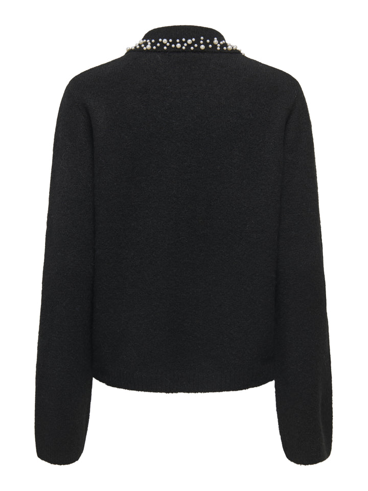 JDYAUBRAY LIFE L/S PEARL COLLAR PUL, Black/WHITE PEARLS 177911001 Bild 2