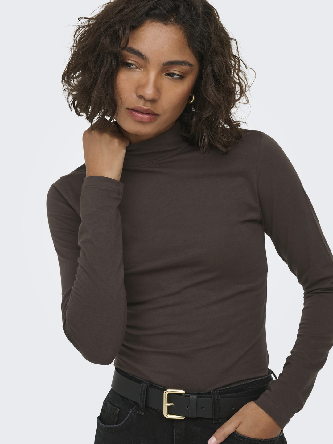 JDYAVA NEW TURTLENECK TOP JRS NOOS, Chocolate Torte 244915 Bild 3
