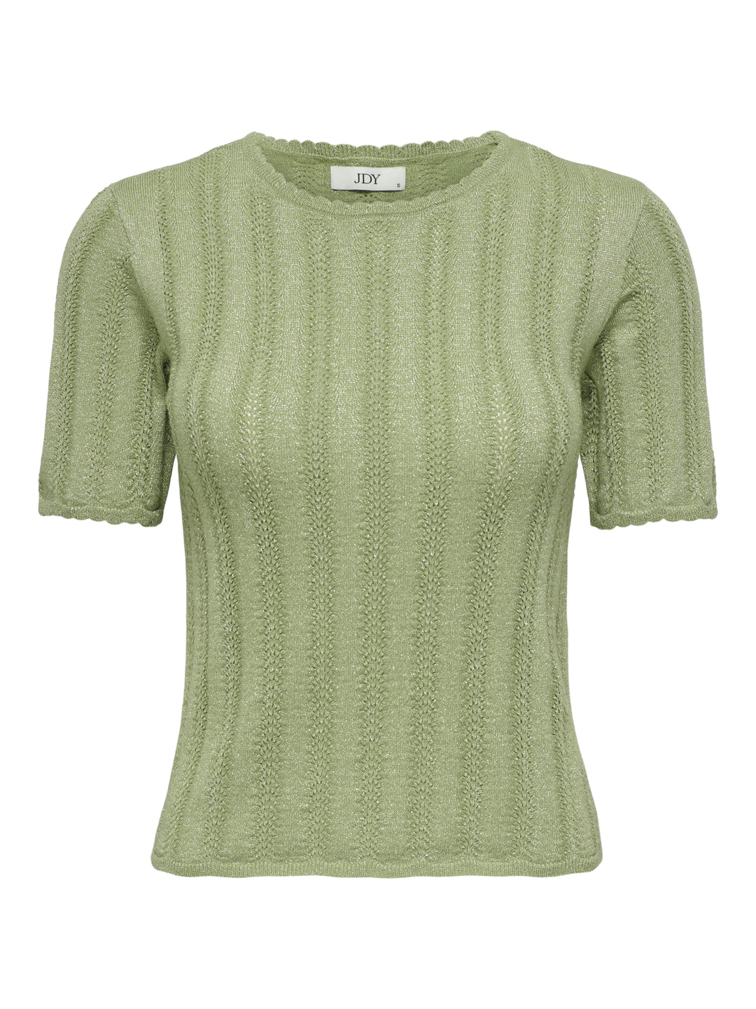 JDYBEAUTY 2/4 O-NECK PULLOVER KNT, Sage/W DTM LUREX 266355003 Bild 1