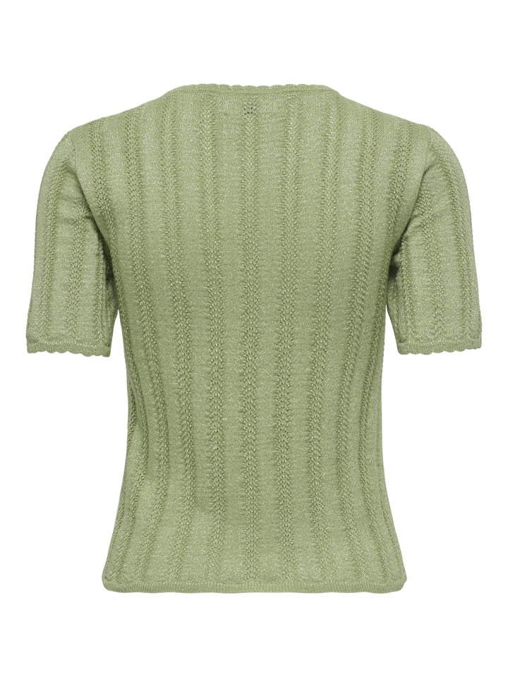 JDYBEAUTY 2/4 O-NECK PULLOVER KNT, Sage/W DTM LUREX 266355003 Bild 2